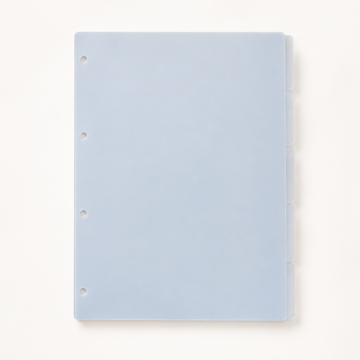 A4  Ring Binder Divider - 4 Hole Planner Tabs